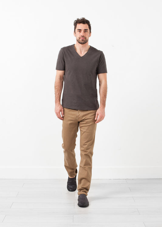 Alex Twill Pant in Sand Brown